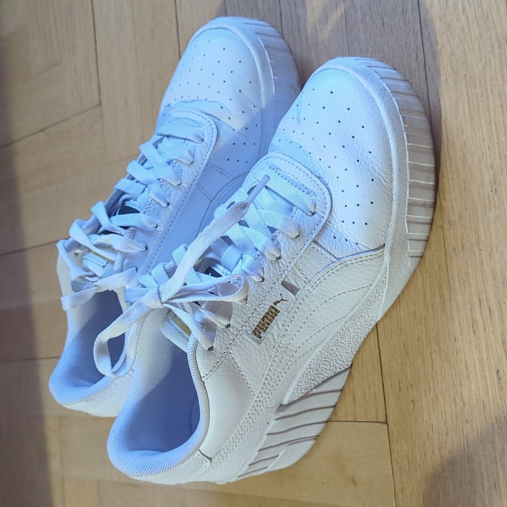 Puma White Platform Sneakers